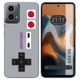 Funda Silicona para Motorola Moto G34 5G diseño Consola Dibujos