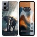 Funda Silicona para Motorola Moto G34 5G diseño Elefante Dibujos