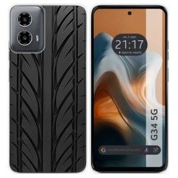 Funda Silicona para Motorola Moto G34 5G diseño Neumatico Dibujos