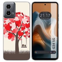 Funda Silicona para Motorola Moto G34 5G diseño Pajaritos Dibujos