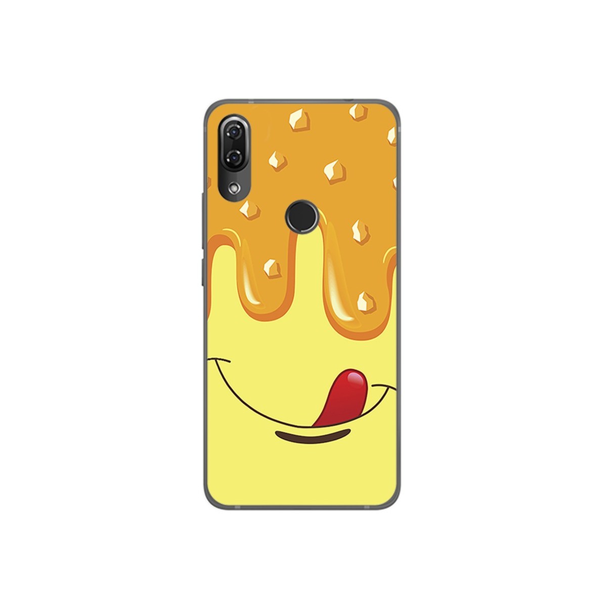 Funda Gel Tpu para Wiko View2 Pro Diseño Helado Vainilla Dibujos