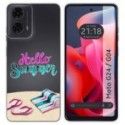 Funda Silicona Transparente para Motorola Moto G04 / G24 diseño Summer Dibujos