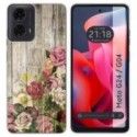 Funda Silicona para Motorola Moto G04 / G24 diseño Madera 08 Dibujos