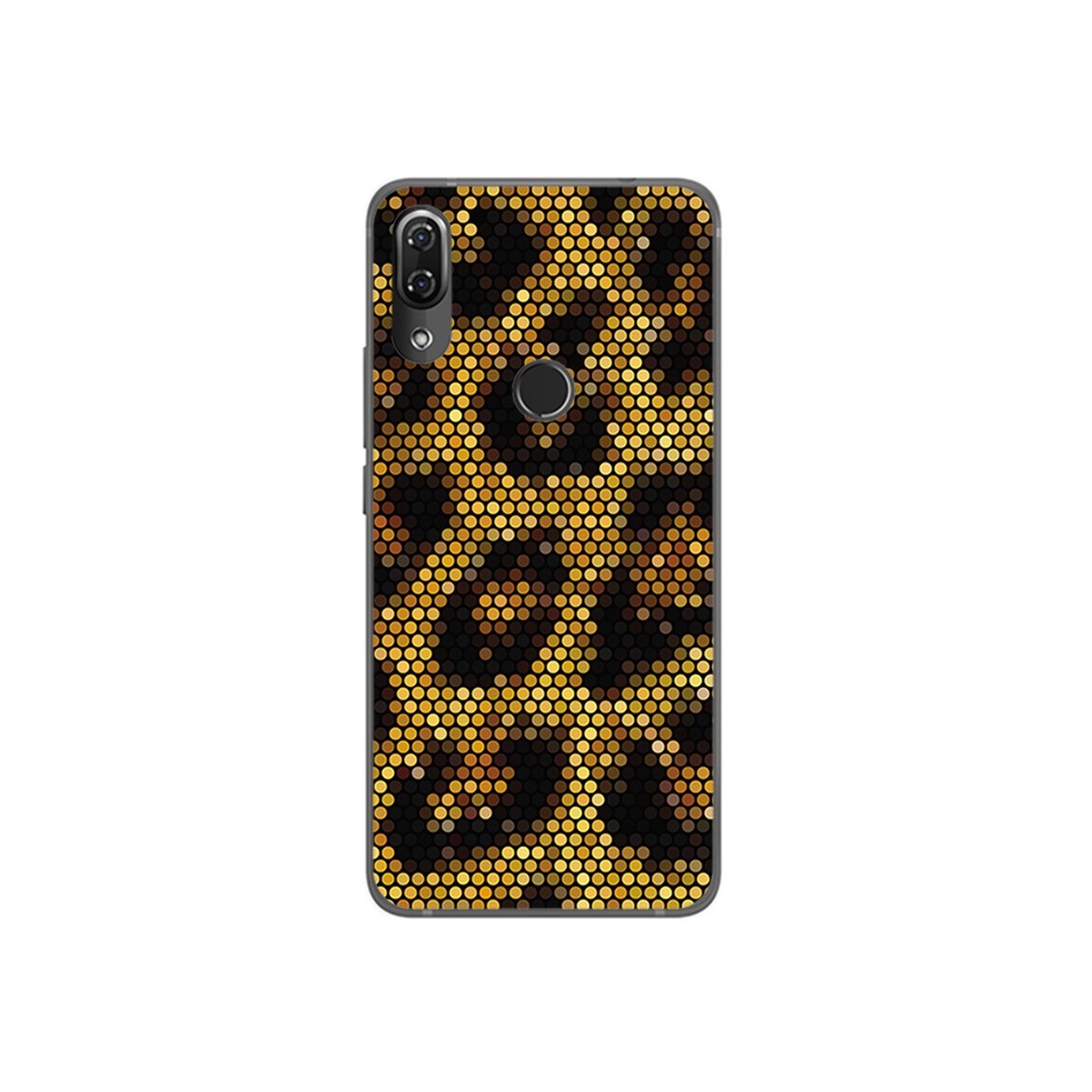 Funda Gel Tpu para Wiko View2 Pro Diseño Leopardo Dibujos
