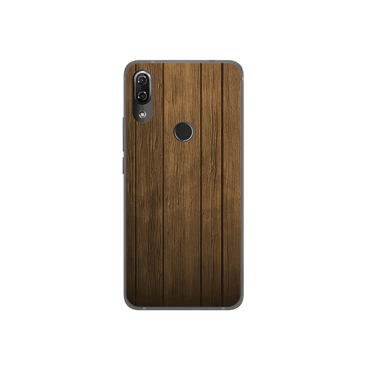 Funda Gel Tpu para Wiko View2 Pro Diseño Madera Dibujos