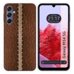 Funda Silicona para Samsung Galaxy M34 5G diseño Cuero 01 Dibujos