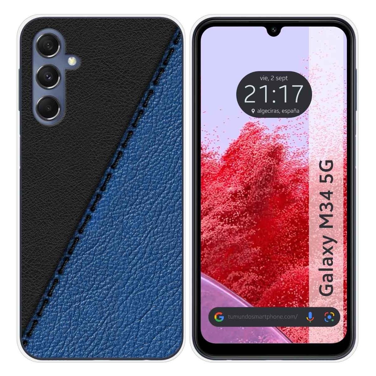 Funda Silicona para Samsung Galaxy M34 5G diseño Cuero 02 Dibujos