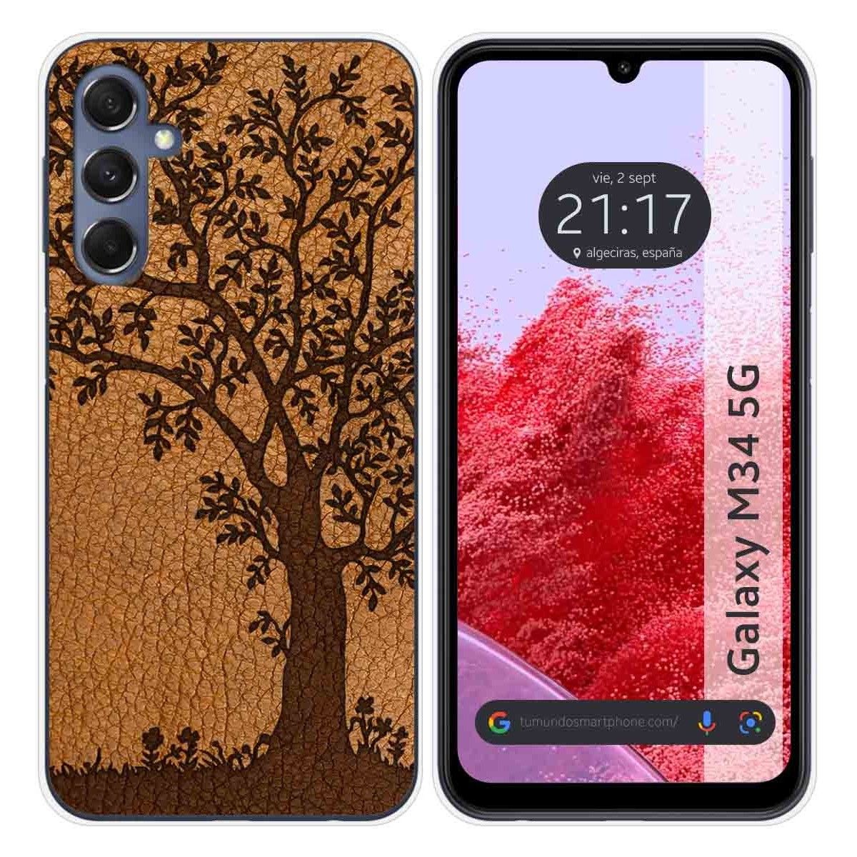 Funda Silicona para Samsung Galaxy M34 5G diseño Cuero 03 Dibujos