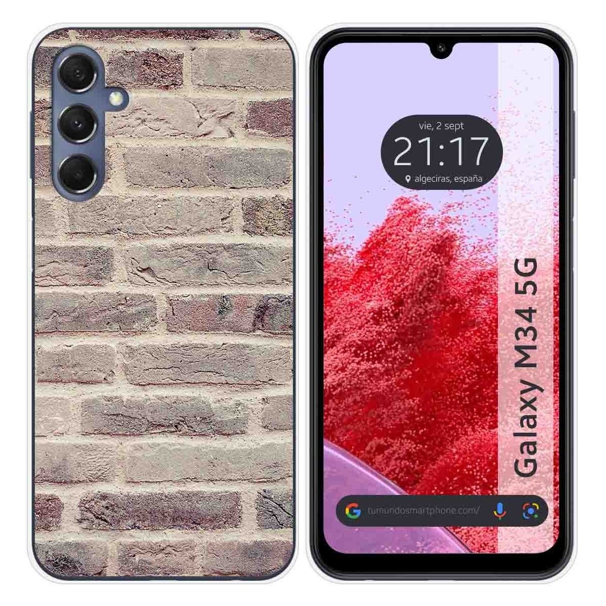 Funda Silicona para Samsung Galaxy M34 5G diseño Ladrillo 01 Dibujos