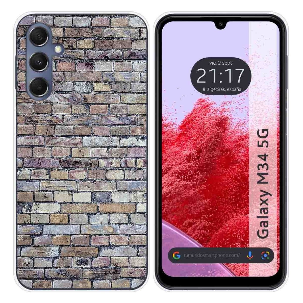 Funda Silicona para Samsung Galaxy M34 5G diseño Ladrillo 02 Dibujos