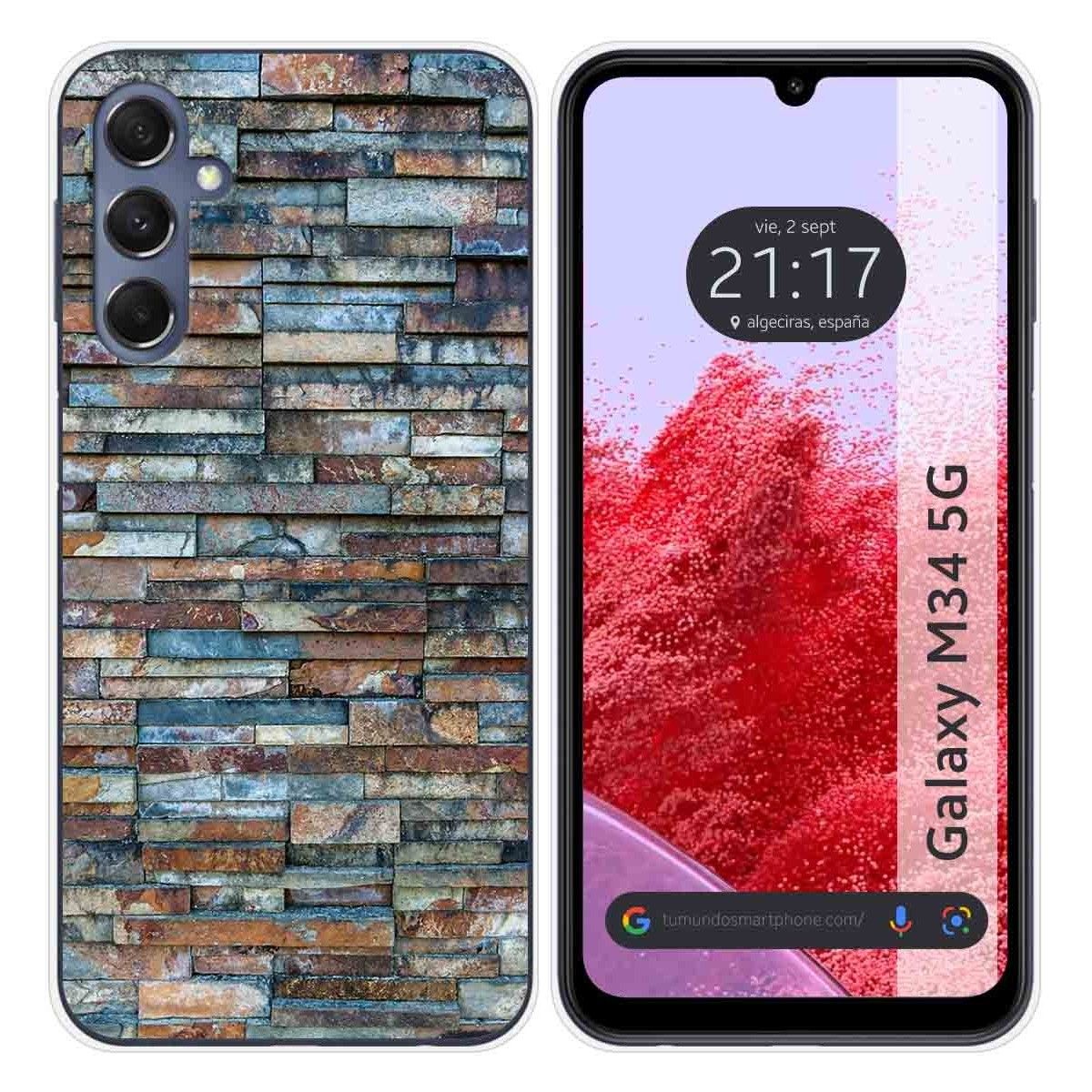 Funda Silicona para Samsung Galaxy M34 5G diseño Ladrillo 05 Dibujos