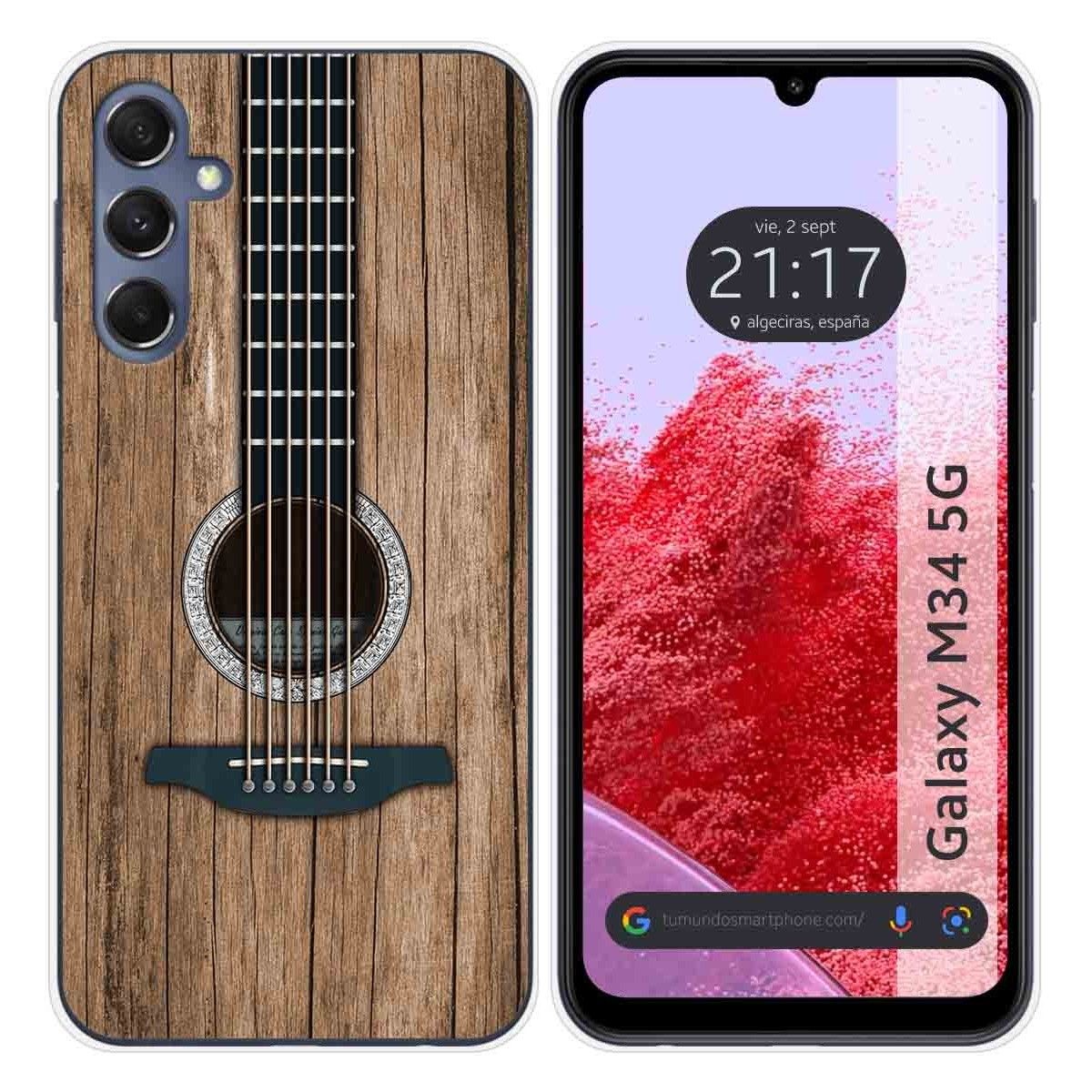 Funda Silicona para Samsung Galaxy M34 5G diseño Madera 11 Dibujos