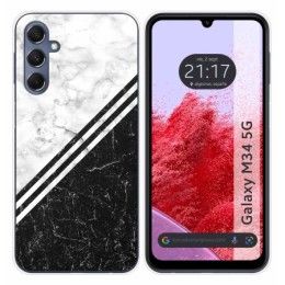 Funda Silicona para Samsung Galaxy M34 5G diseño Mármol 01 Dibujos