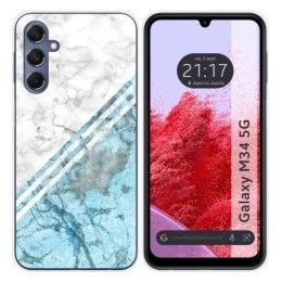 Funda Silicona para Samsung Galaxy M34 5G diseño Mármol 02 Dibujos
