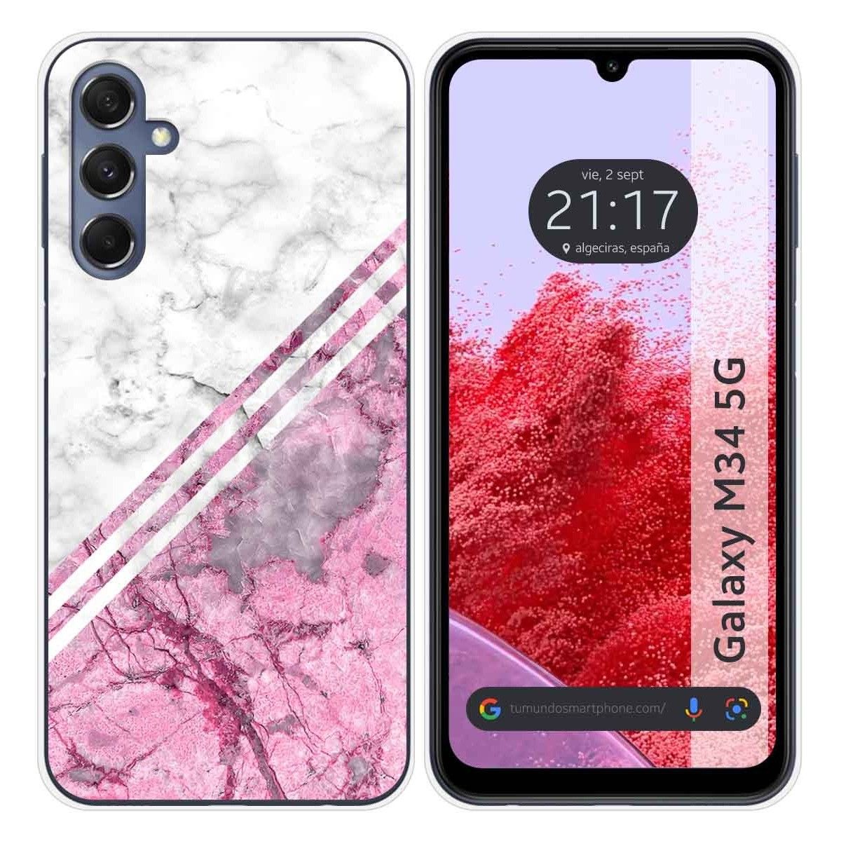 Funda Silicona para Samsung Galaxy M34 5G diseño Mármol 03 Dibujos