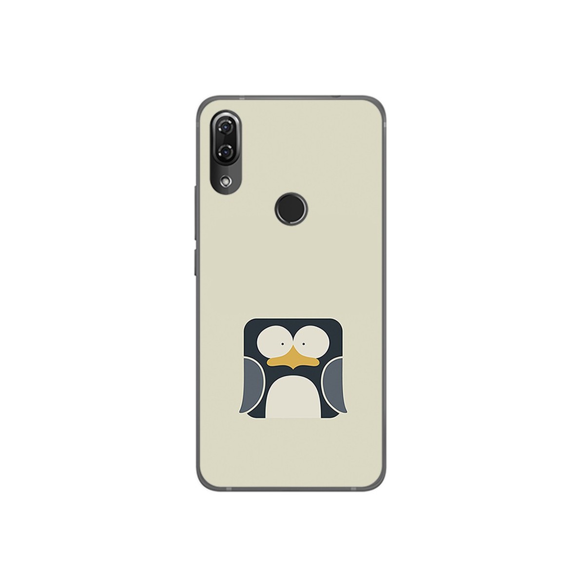 Funda Gel Tpu para Wiko View2 Pro Diseño Pingüino Dibujos