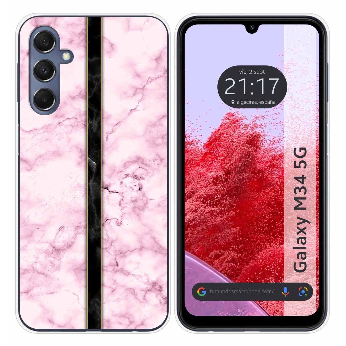 Funda Silicona para Samsung Galaxy M34 5G diseño Mármol 04 Dibujos