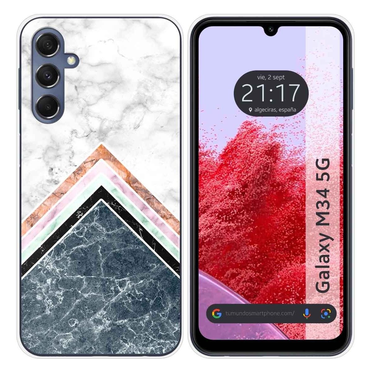 Funda Silicona para Samsung Galaxy M34 5G diseño Mármol 05 Dibujos