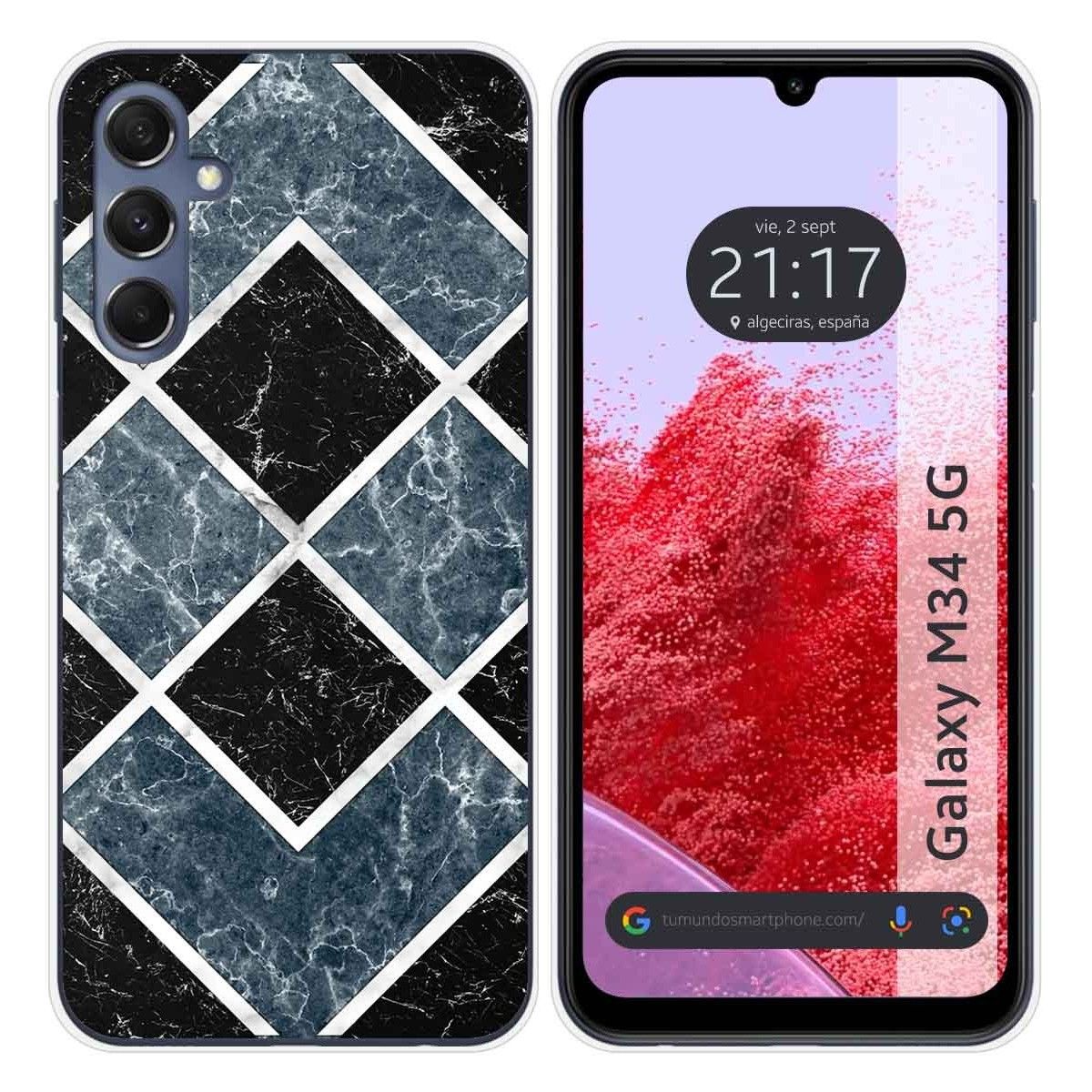 Funda Silicona para Samsung Galaxy M34 5G diseño Mármol 06 Dibujos