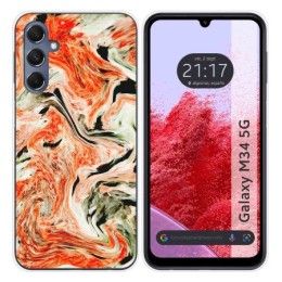 Funda Silicona para Samsung Galaxy M34 5G diseño Mármol 12 Dibujos