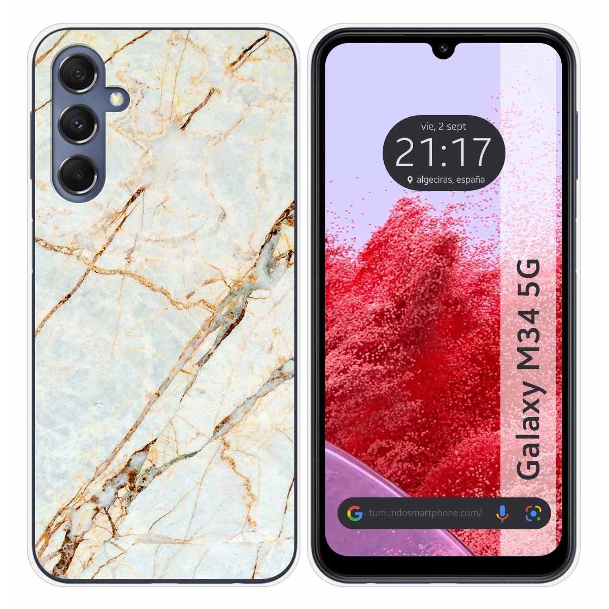 Funda Silicona para Samsung Galaxy M34 5G diseño Mármol 13 Dibujos