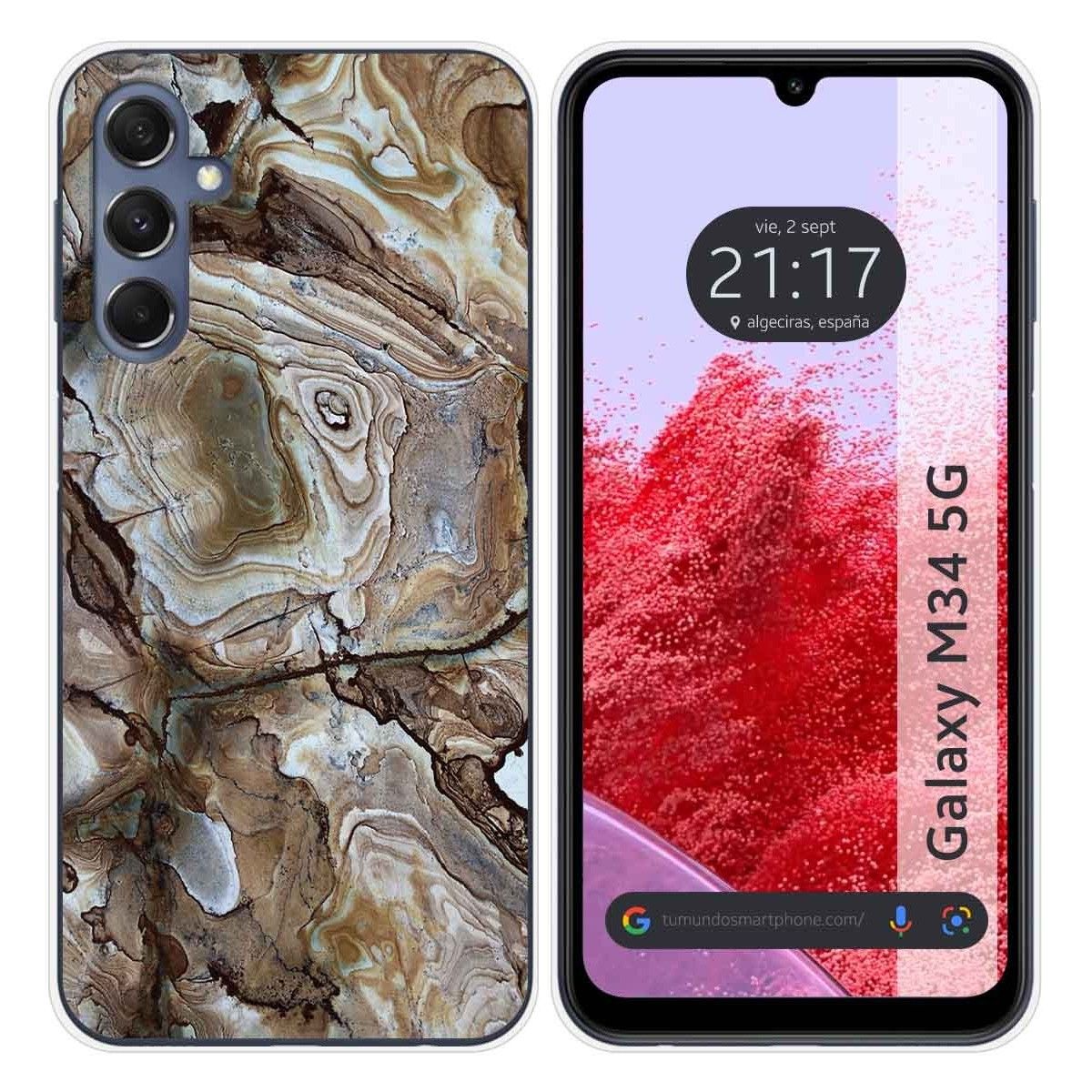 Funda Silicona para Samsung Galaxy M34 5G diseño Mármol 14 Dibujos