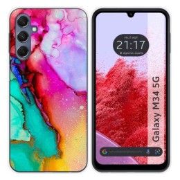 Funda Silicona para Samsung Galaxy M34 5G diseño Mármol 15 Dibujos