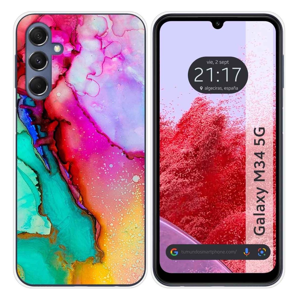 Funda Silicona para Samsung Galaxy M34 5G diseño Mármol 15 Dibujos