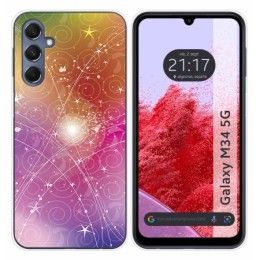 Funda Silicona para Samsung Galaxy M34 5G diseño Abstracto Dibujos