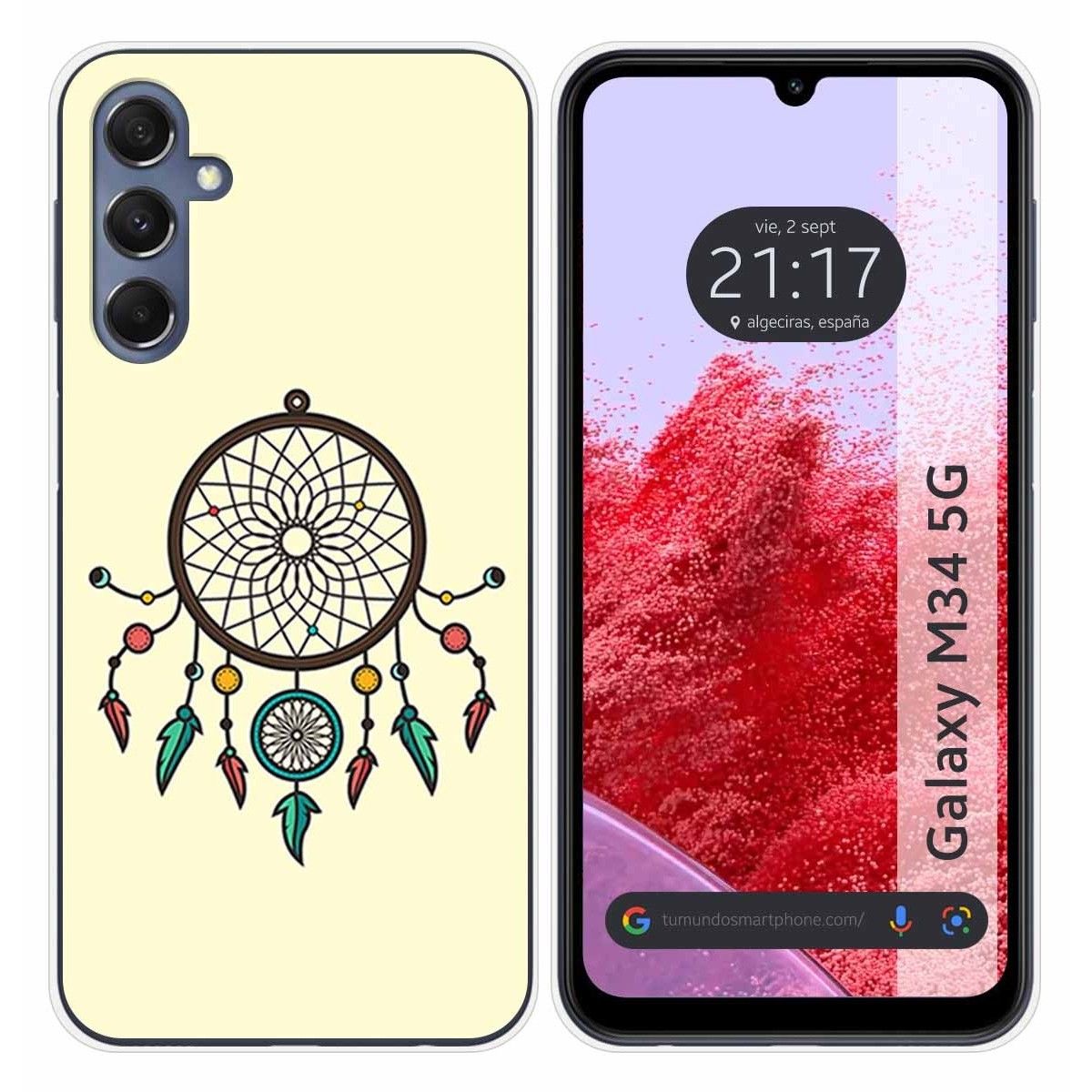 Funda Silicona para Samsung Galaxy M34 5G diseño Atrapasueños Dibujos