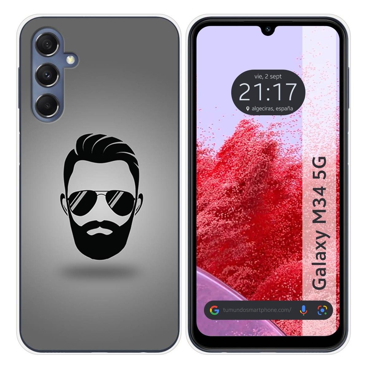 Funda Silicona para Samsung Galaxy M34 5G diseño Barba Dibujos