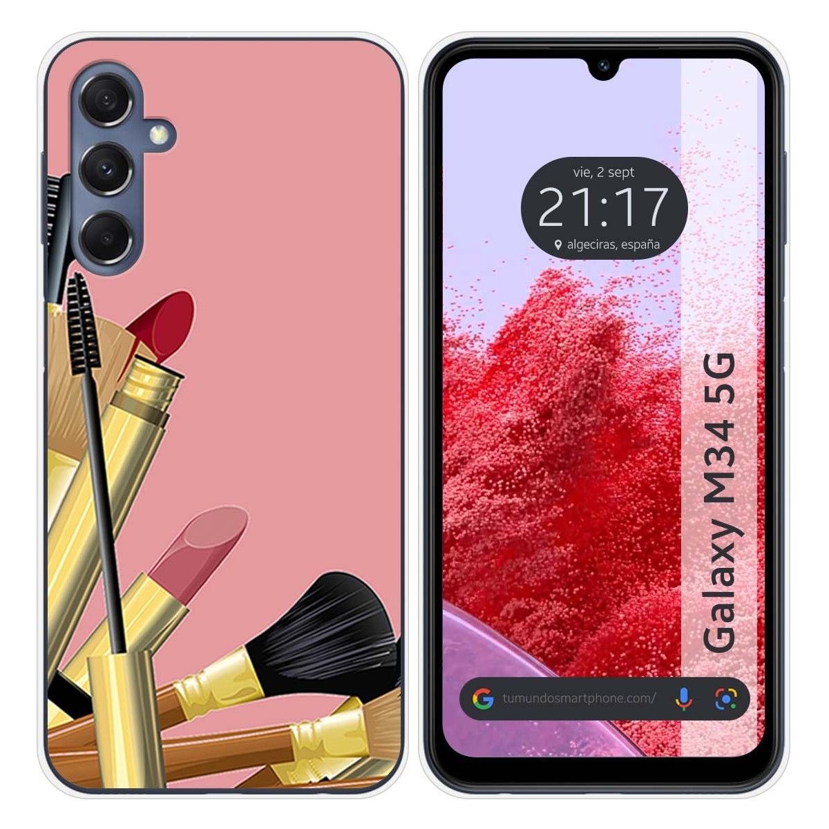 Funda Silicona para Samsung Galaxy M34 5G diseño Brochas Dibujos