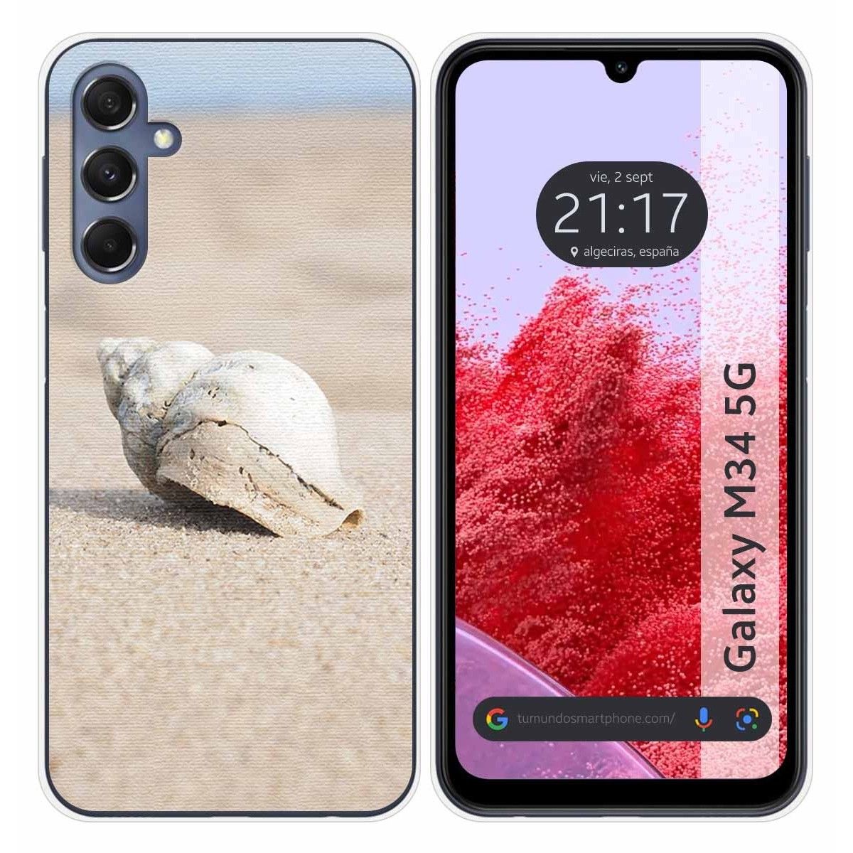 Funda Silicona para Samsung Galaxy M34 5G diseño Concha Dibujos