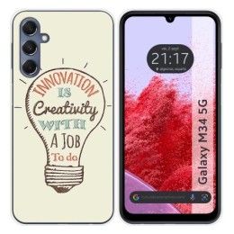 Funda Silicona para Samsung Galaxy M34 5G diseño Creativity Dibujos