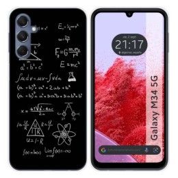 Funda Silicona para Samsung Galaxy M34 5G diseño Formulas Dibujos