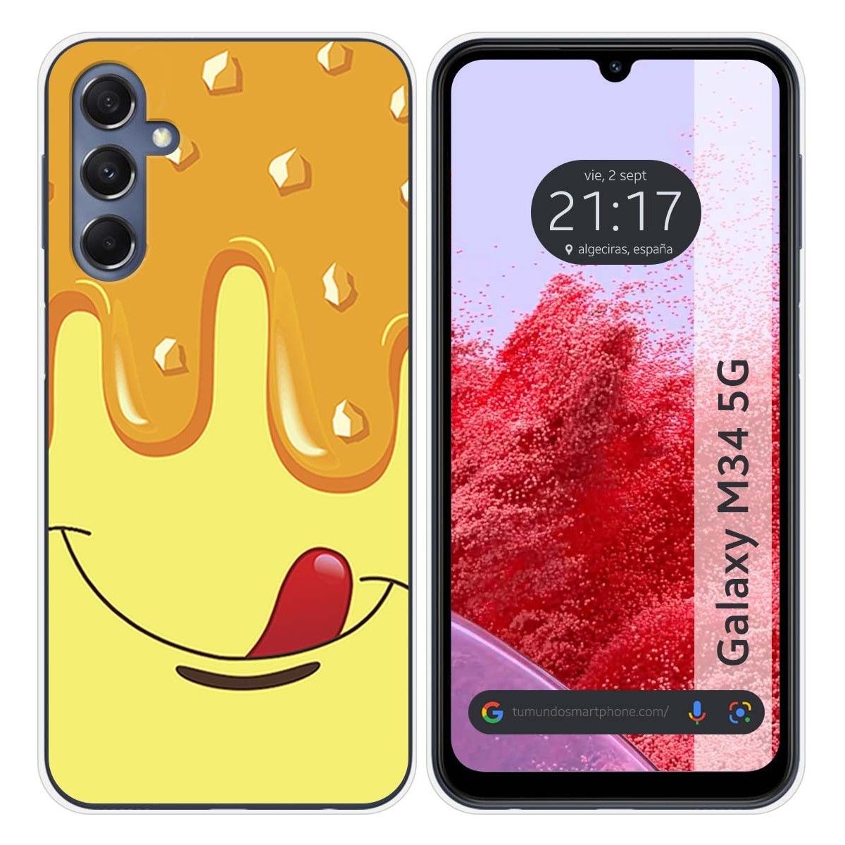 Funda Silicona para Samsung Galaxy M34 5G diseño Helado Vainilla Dibujos