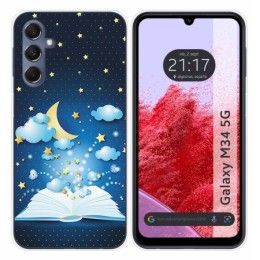 Funda Silicona para Samsung Galaxy M34 5G diseño Libro Cuentos Dibujos