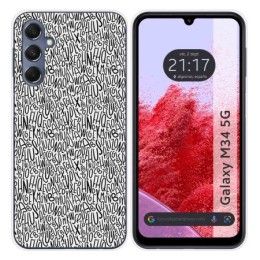 Funda Silicona para Samsung Galaxy M34 5G diseño Letras Dibujos