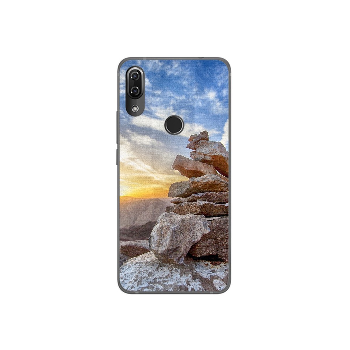 Funda Gel Tpu para Wiko View2 Pro Diseño Sunset Dibujos