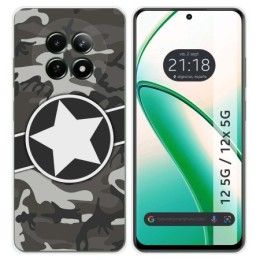 Funda Silicona para Realme 12 5G / 12x 5G diseño Camuflaje 02 Dibujos
