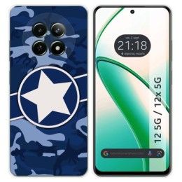 Funda Silicona para Realme 12 5G / 12x 5G diseño Camuflaje 03 Dibujos