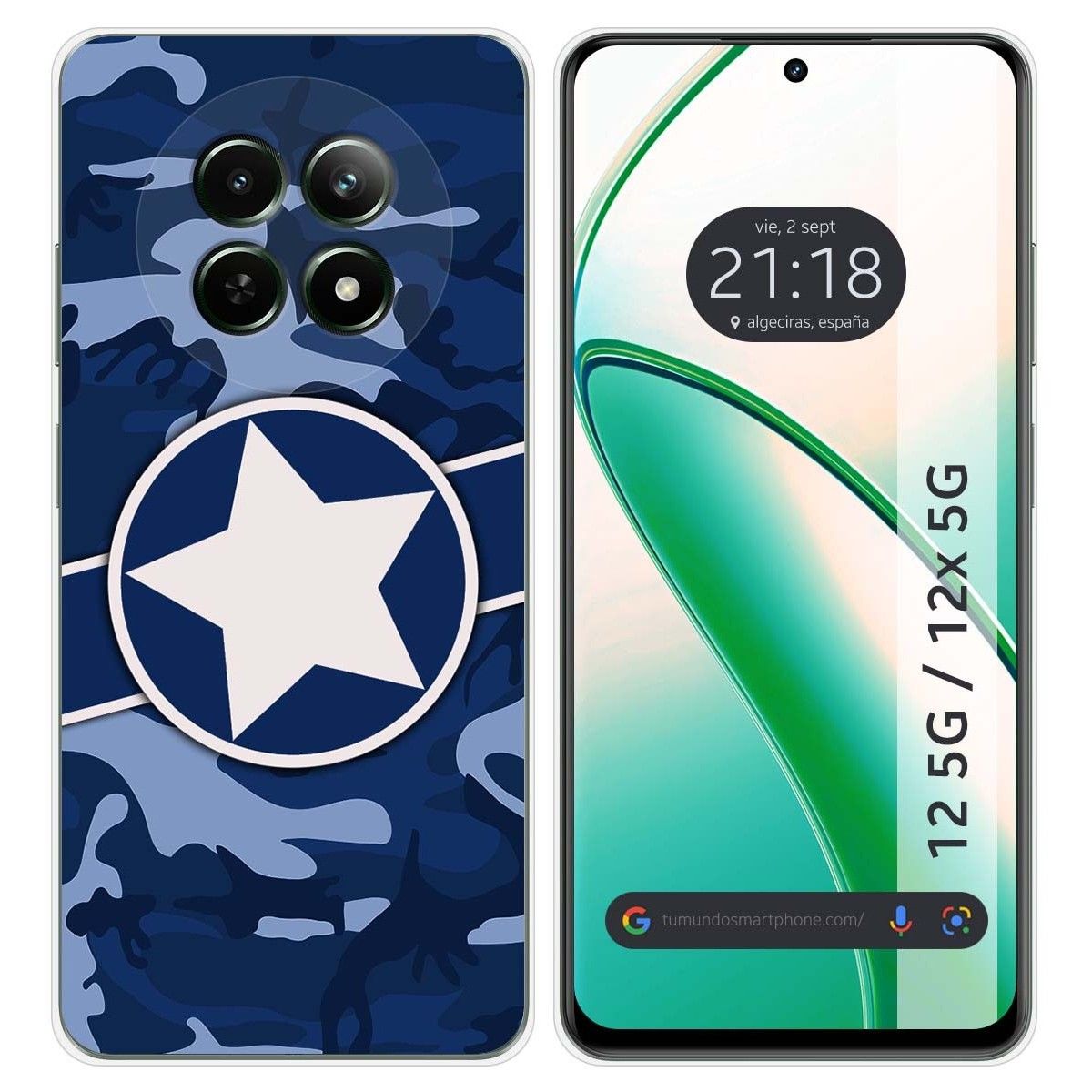 Funda Silicona para Realme 12 5G / 12x 5G diseño Camuflaje 03 Dibujos