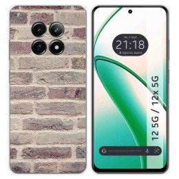 Funda Silicona para Realme 12 5G / 12x 5G diseño Ladrillo 01 Dibujos