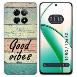 Funda Silicona para Realme 12 5G / 12x 5G diseño Madera 01 Dibujos
