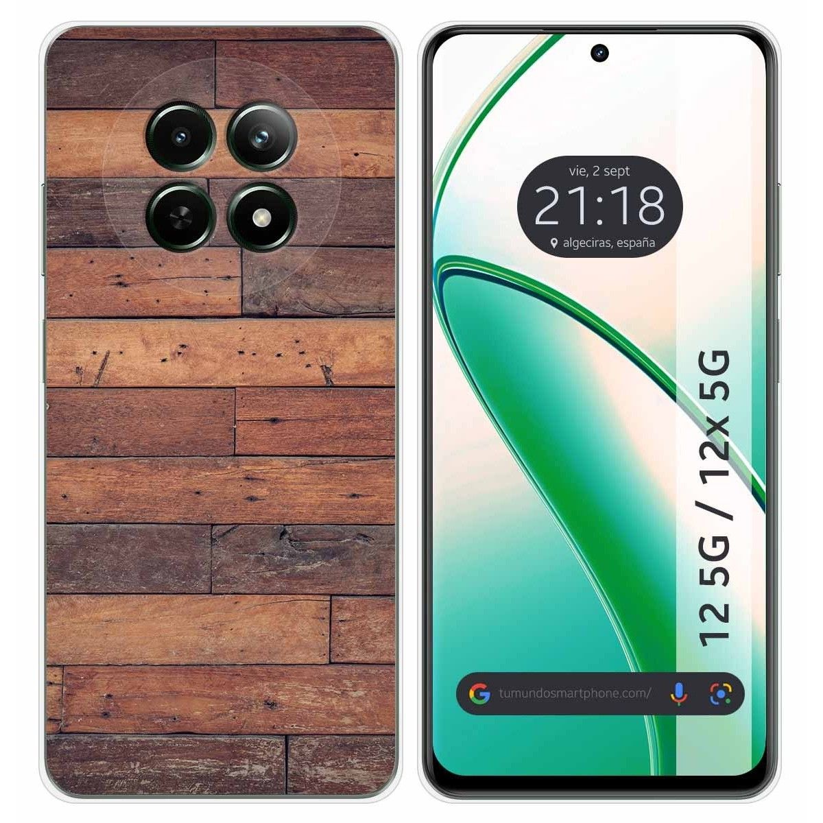 Funda Silicona para Realme 12 5G / 12x 5G diseño Madera 03 Dibujos