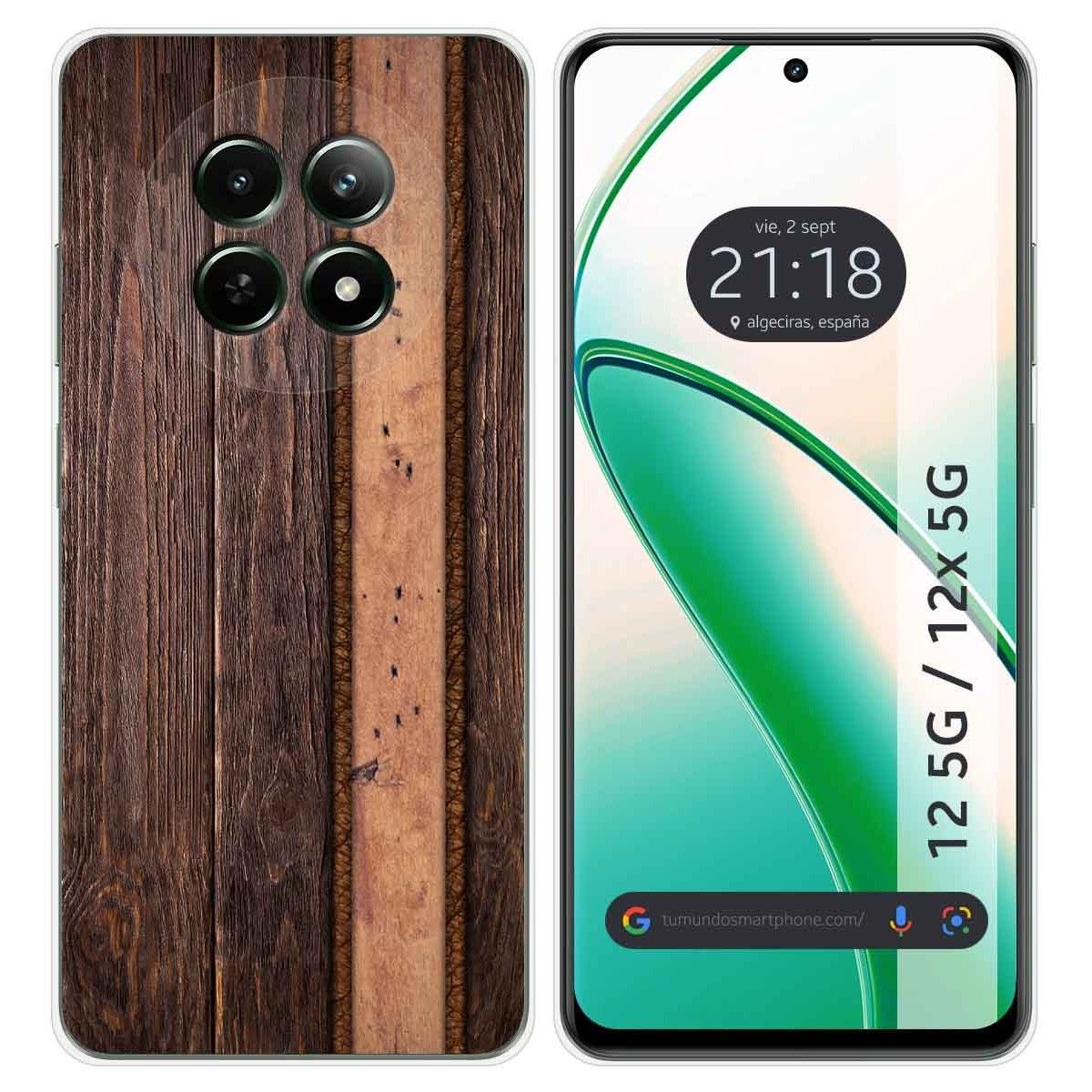 Funda Silicona para Realme 12 5G / 12x 5G diseño Madera 05 Dibujos