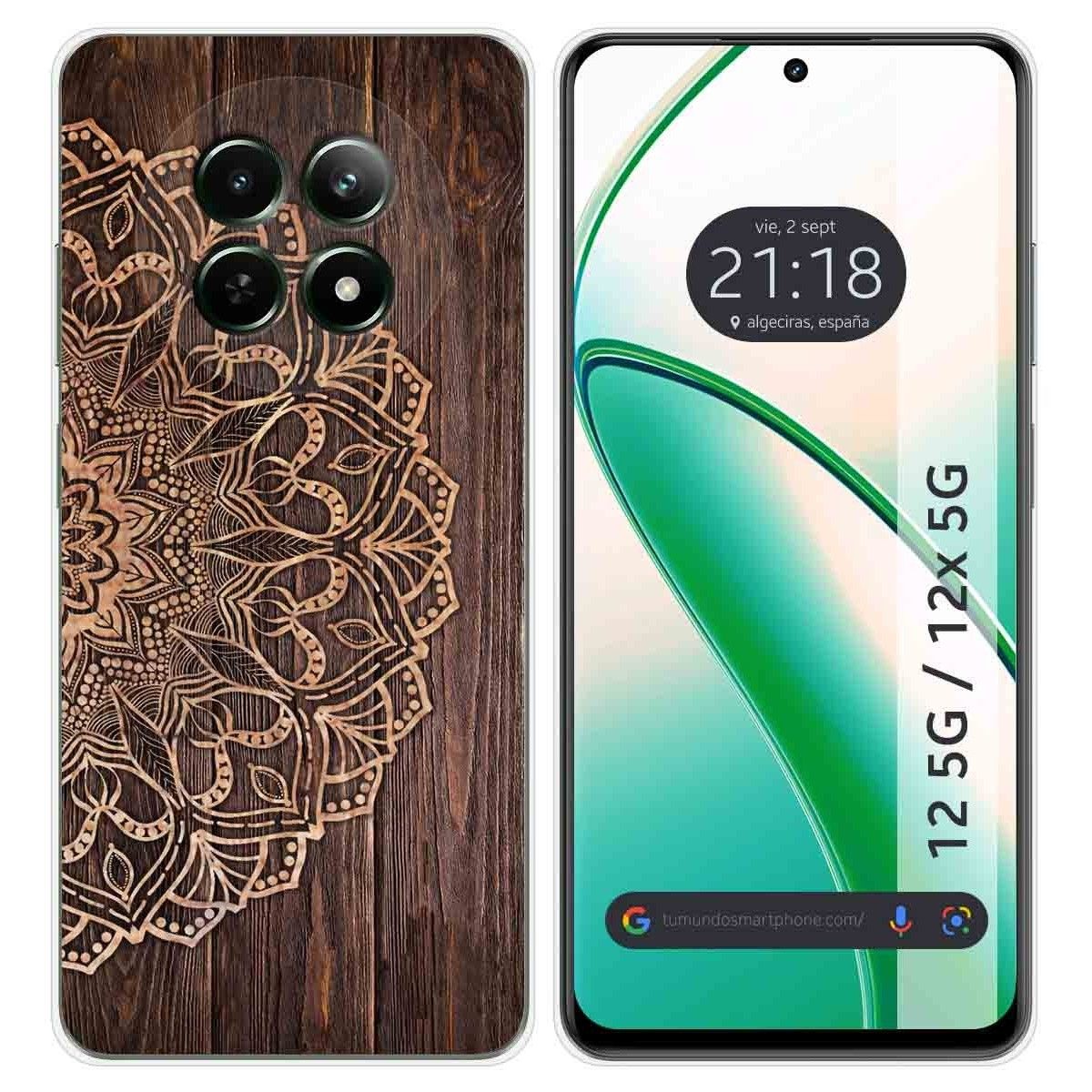 Funda Silicona para Realme 12 5G / 12x 5G diseño Madera 06 Dibujos