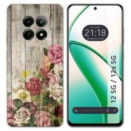Funda Silicona para Realme 12 5G / 12x 5G diseño Madera 08 Dibujos