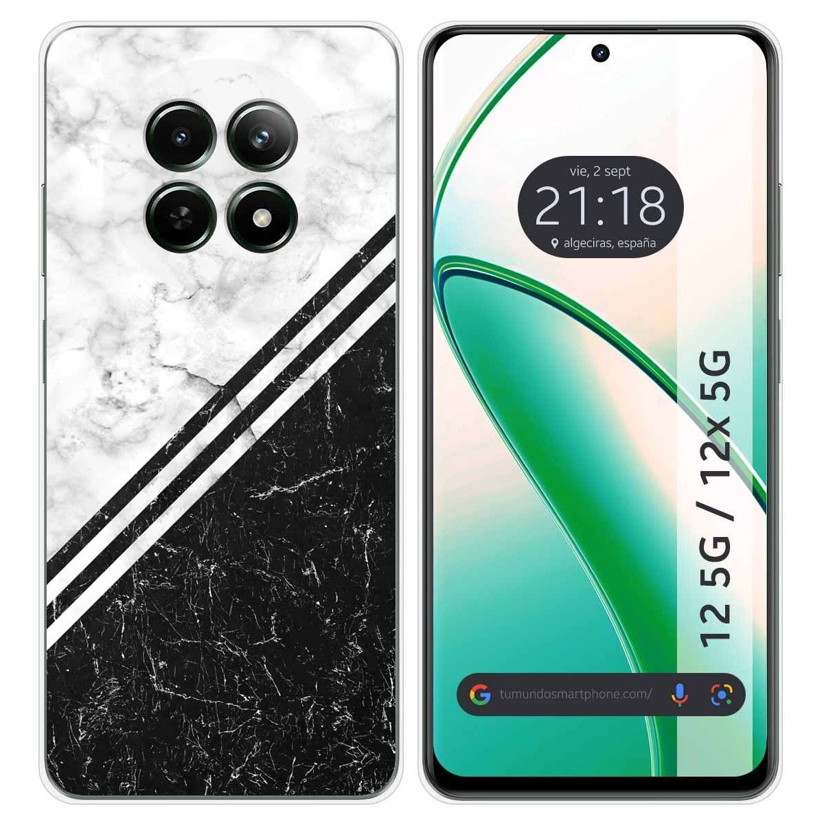 Funda Silicona para Realme 12 5G / 12x 5G diseño Mármol 01 Dibujos