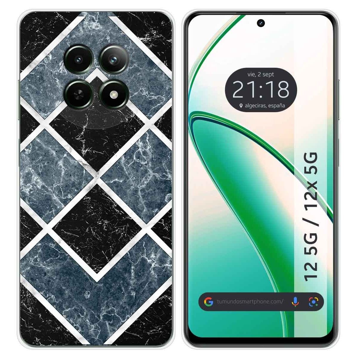 Funda Silicona para Realme 12 5G / 12x 5G diseño Mármol 06 Dibujos